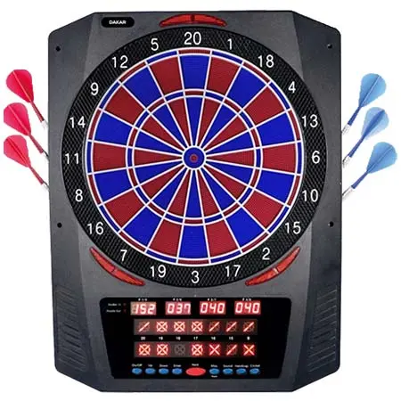 XQ MAX DARTS(エックスキューマックスダーツ) ダーツ ダーツボード 電子ダーツボード – マルチプレイヤー – ダーツ6本付き – 36ゲーム – ダカール