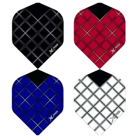 XQ MAX DARTS(エックスキューマックスダーツ) ダーツ フライト – マックスフライト – 100 – No2 – スタンダード – グリッド