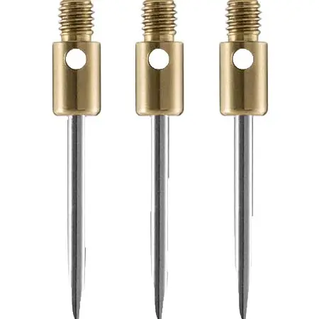 XQ MAX DARTS(エックスキューマックスダーツ) ダーツ ポイント コンバージョンポイント – フラットノーズ – 真鍮 – シルバーポイント