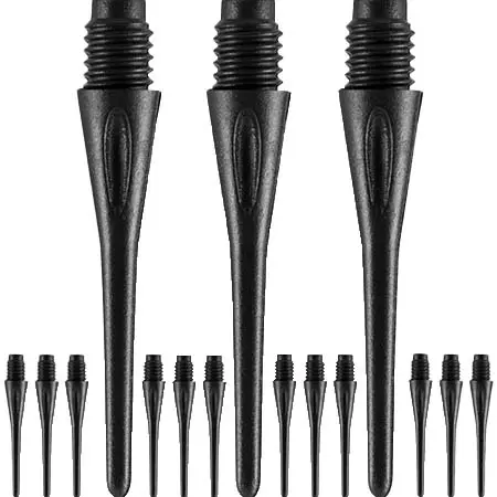 XQ MAX DARTS(エックスキューマックスダーツ) ダーツ ポイント スペア ソフトチップポイント – ソフトチップ – 12個パック –