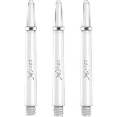 XQ MAX DARTS(エックスキューマックスダーツ) ダーツ シャフト ポリカーボネート ダーツシャフト – ソリッドカラー ロゴ付き – スプリング付き –