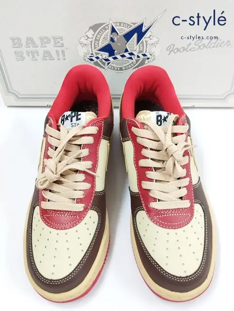 A BATHING APE×Kanye West アベイシングエイプ×カニエウェスト スニーカー 26.5cm ブラウン系 0607FS-001