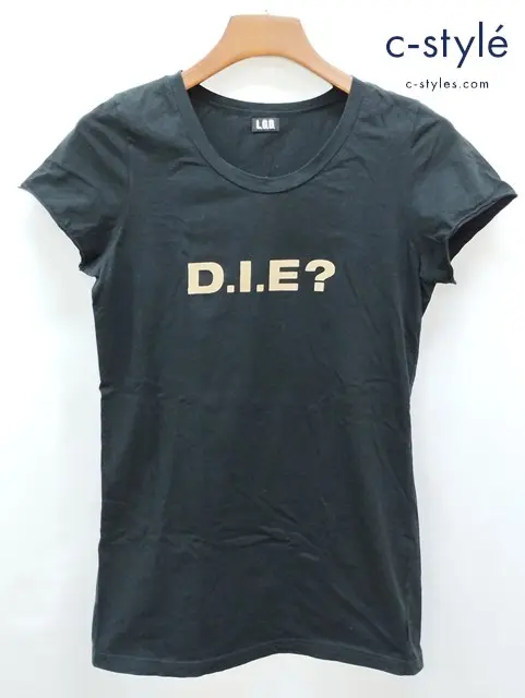 L.G.B. ルグランブルー Tシャツ 1 ブラック 綿100% 日本製 プリント レディース