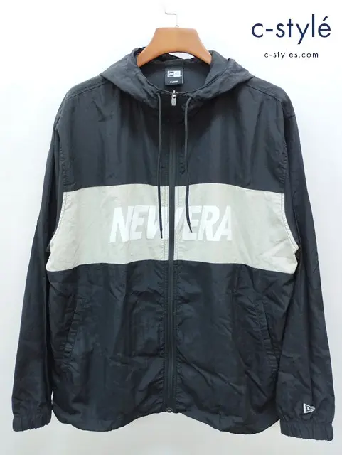 NEW ERA ニューエラ ナイロンジャケット XL ブラック系