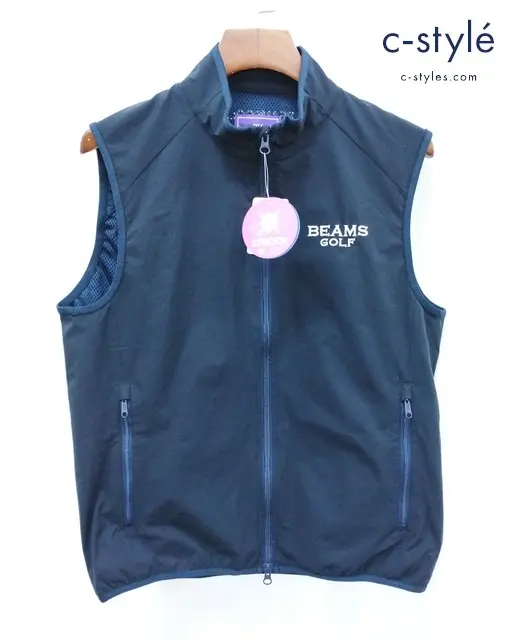 BEAMS GOLF ビームスゴルフ Packable Fully Open 3D Vest L ブラック系 84-06-0005-803