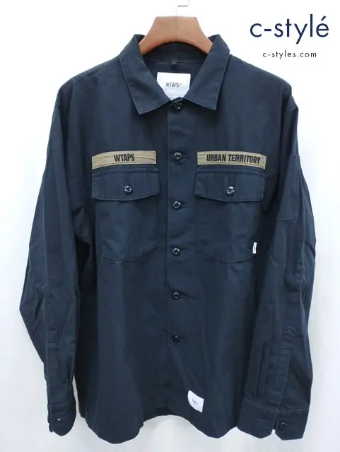 WTAPS ダブルタップス BUDS ミリタリーシャツジャケット 04 ブラック系 211BRDT-SHM02