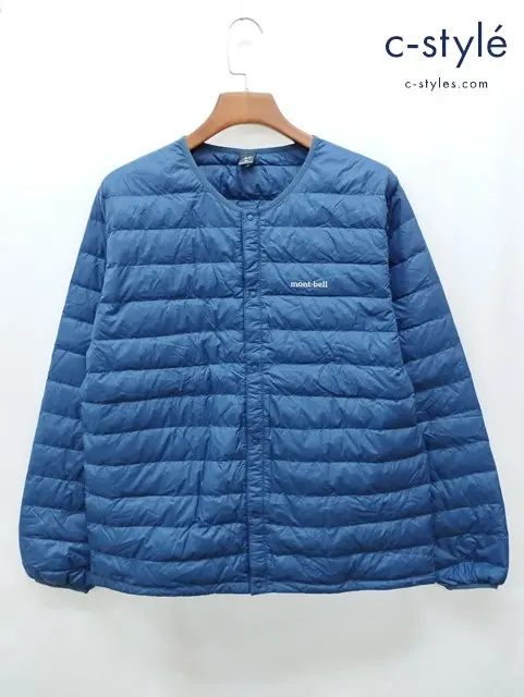 mont-bell モンベル ダウンジャケット XL ネイビー ラウンドネック 1101401