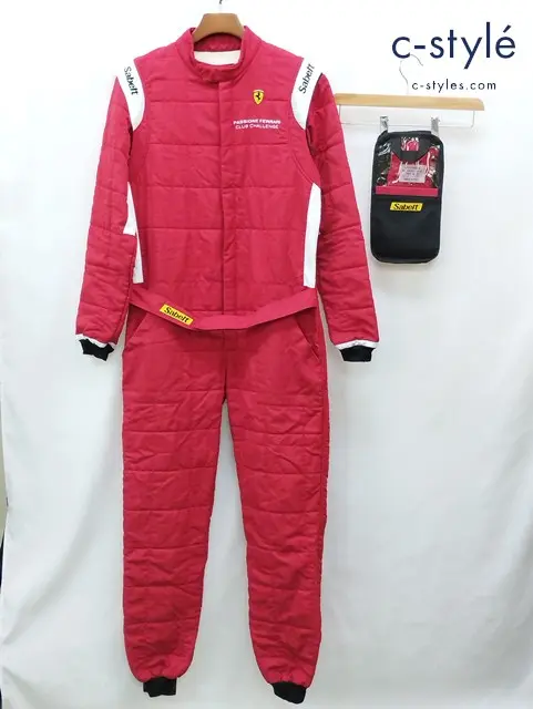 Sabelt×Ferrari サベルト×フェラーリ レーシングスーツ 56 レッド イタリア製 グローブ付