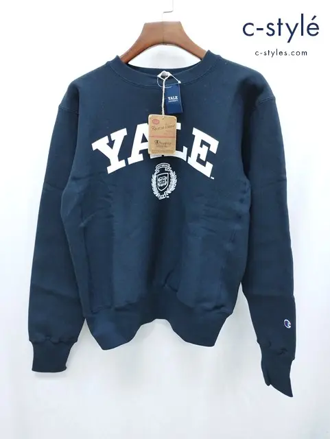 Champion チャンピオン YALE UNIVERSITY リバースウィーブ スウェット L ネイビー C5-U001