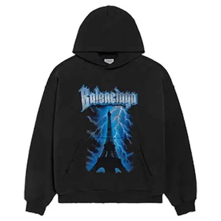 バレンシアガ(BALENCIAGA) Paris Thunderstorm フーディ ミディアムフィット 871956TUVF41000