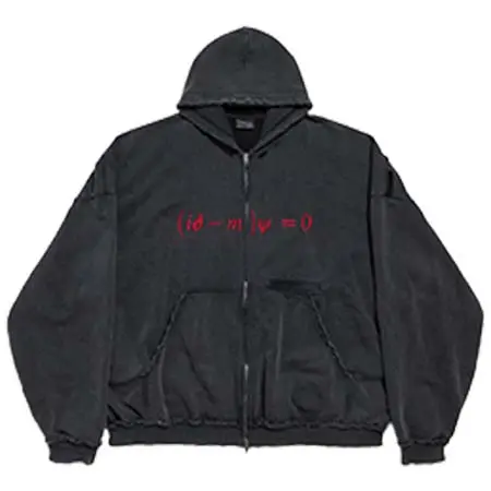 バレンシアガ(BALENCIAGA) Dirac Equation プルド ジップアップフーディ ラージフィット 808227TTVP29300