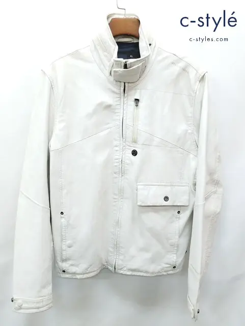 G-STAR RAW ジースターロゥ ジャケット XL ホワイト ライダース REKTOR L JACKET 82055 2038 111