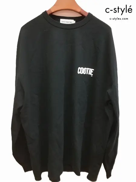 COOTIE PRODUCTIONS クーティー プロダクションズ 長袖 Tシャツ M ブラック AD Processing Oversized L/S Tee