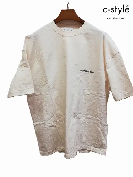 COOTIE PRODUCTIONS クーティー プロダクションズ Tシャツ M クリーム系 N/C JERSEY PRINT S/S TEE