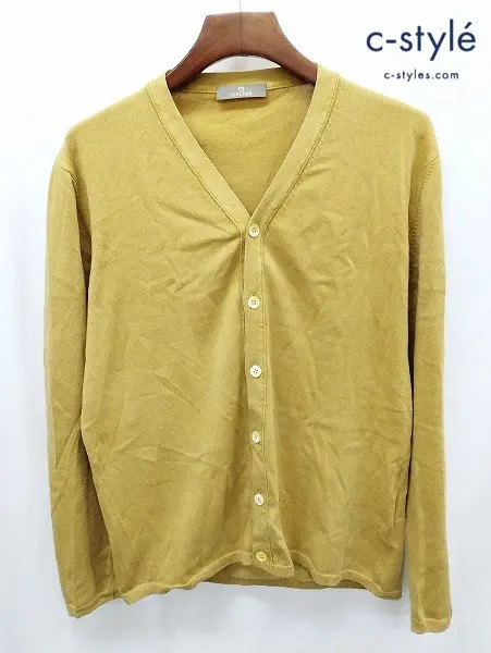 Cruciani クルチアーニ カーディガン 50 マスタード 綿100％