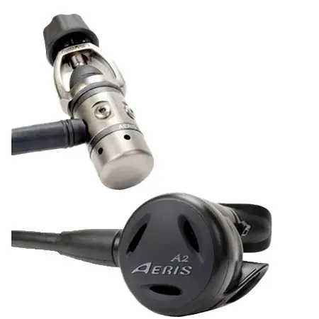Aeris(エアリス) ダイビング レギュレーター A2 Regulator with 30″ (76.2 cm) MaxFlex Braided Hose