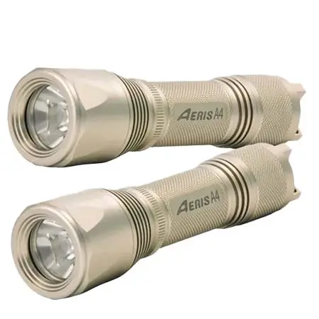 Aeris(エアリス) ダイビング 水中ライト A4 LED 250 Lumens Dive Light, Package of 2