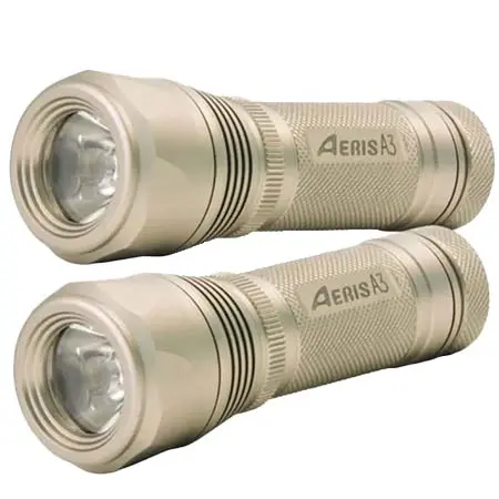 Aeris(エアリス) ダイビング 水中ライト A3 LED 220 Lumens Dive Light, Package of 2