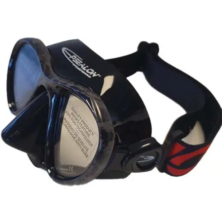 Epsealon(イプシロン) ダイビング マスク E-visio 2 ファットストラップ付きシャドウマスク
