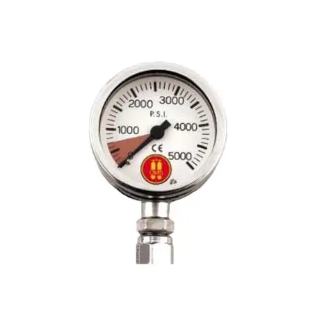 OMS(オーエムエス) ダイビング ゲージ Brass PSI Pressure ゲージ, (52mm)