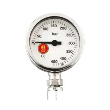 OMS(オーエムエス) ダイビング ゲージ Brass BAR Pressure ゲージ, (52mm)