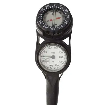 XS Scuba(エックスエスキューバ) ダイビング ゲージ Miflex Pressure/Compass Combo, Metric