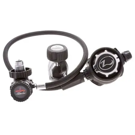 Zeagle(ジーグル) ダイビング レギュレーター ZX Flathead 7 Regulator, DIN with DIN to Yoke Adapter