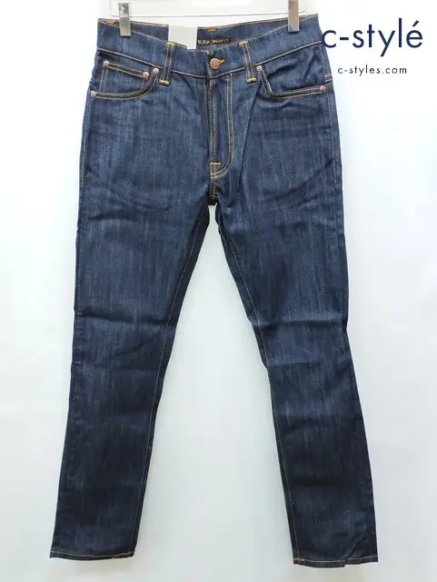 nudie jeans ヌーディージーンズ THIN FINN DRY ECRU EMBO デニムパンツ 29 インディゴ