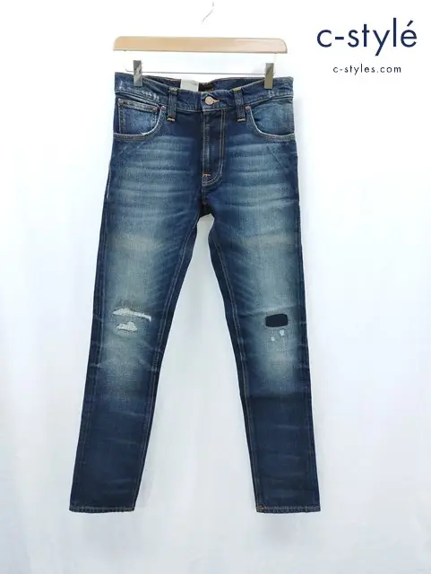 nudie jeans ヌーディージーンズ THIN FINN SAM REPLICA デニムパンツ 30 インディゴ