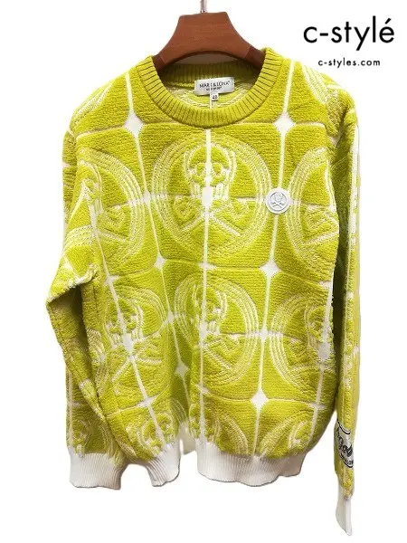 MARK&LONA マーク&ロナ ニット 48 ライム 長袖 セーター Verve Crew Neck Sweater MLM-2D-AB06