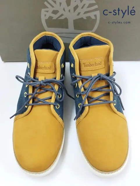 Timberland ティンバーランド HUDSTON CHUKKA ブーツ 26.5cm ネイビー×キャメル 6208B