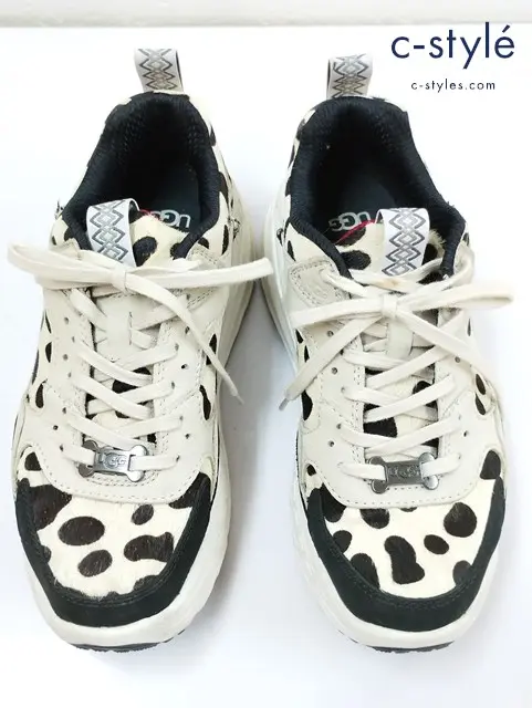 UGG アグ スニーカー 24cm ホワイト×ブラック CA805 Dalmatian ダルメシアン レディース