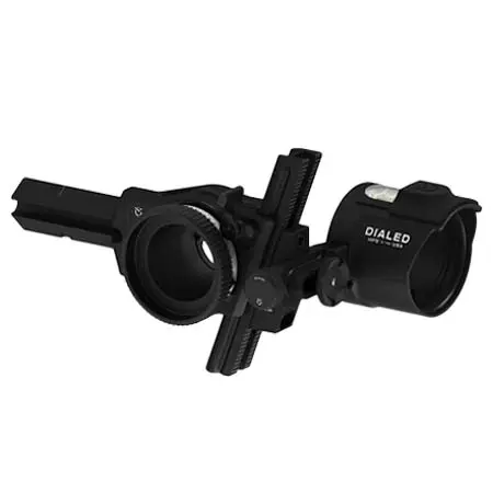 Dialed Archery(ダイヤルドアーチェリー) アーチェリー サイト Dialed PR?F Sight w/3V Mag Black, Bridgelock