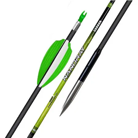Pandarus Archery(パンダロスアーチェリー) アーチェリー 羽根付き矢 NANORAY 4.2mm/.166ID ハンティングアロー