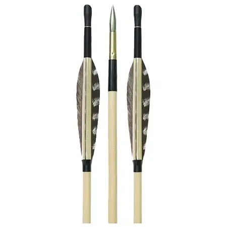 Sharrow Archery(シャロウアーチェリー) アーチェリー 羽根付き矢 木製の矢-151-001 12個