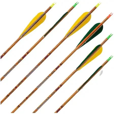 SKYLON ARCHERY(スカイロンアーチェリー) アーチェリー 羽根付き矢 Complete arrow | SKYLON Bentwood – Carbon – factory fletched – Pack of 12