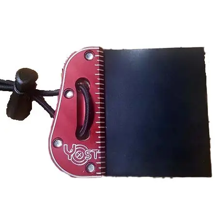Yost Archery Products(ヨーストアーチェリープロダクツ) アーチェリー タブ レッド 3アンダー プロタブ スモール 左手用