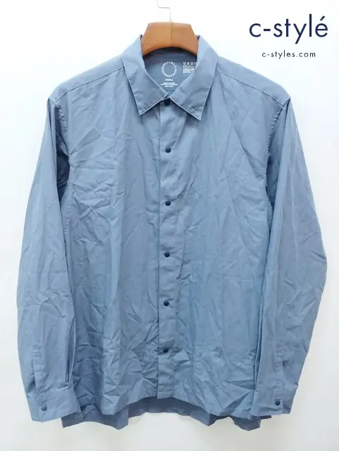 山と道 ヤマトミチ シャツ L ブルー Banboo Shirts 日本製 長袖