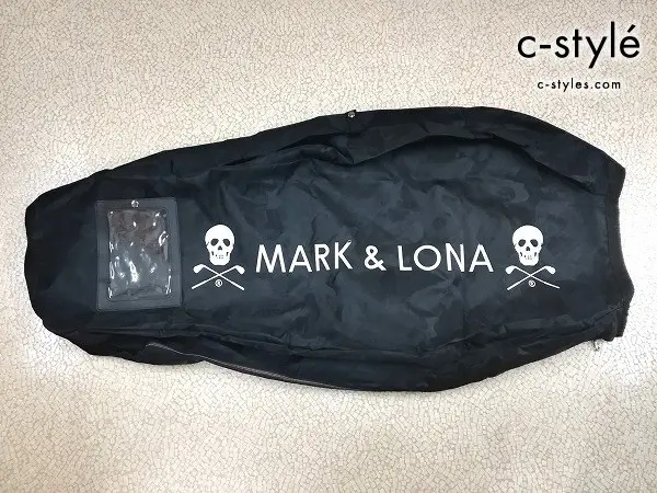 MARK&LONA マーク&ロナ キャディバッグカバー ブラック Gauge Travel Cover MLS-3C-SB09