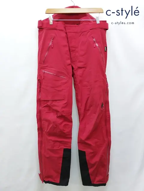 MAMMUT マムート パンツ 2XL レッド GORE-TEX ソフトシェルアイスフォールパンツ JP1020-08670