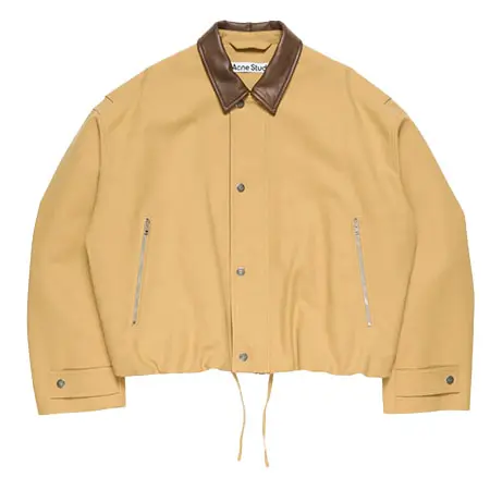 Acne Studios(アクネストゥディオズ) レザーカラーボンバージャケット RW-MN-OUTW000022