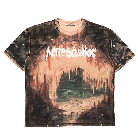 Acne Studios(アクネストゥディオズ) ラインストーンロゴTシャツ FN-MN-TSHI000699