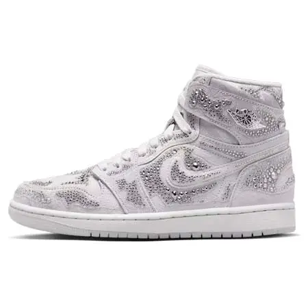 AIR JORDAN(エアジョーダン) ウィメンズ エア ジョーダン 1 HIGH OG Swarovski®クリスタル Vast Grey