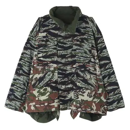 ALPHA INDUSTRIES(アルファインダストリーズ) beautiful people × Alpha｜double-end camouflage field jacket 7976152001