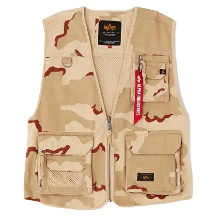 ALPHA INDUSTRIES(アルファインダストリーズ) Mesh Utility Vest Camo 7976957001