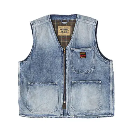 AVIREX(アヴィレックス) 《AVIREX｜MOANDMO CLOTHING》DENIM WORK VEST 7836157201