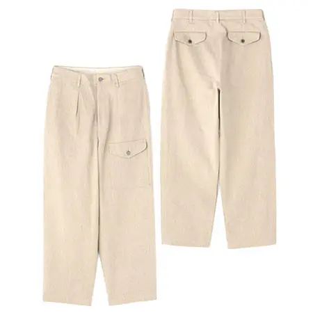 AVIREX(アヴィレックス) ★TFQP by HANDROOM LINEN GABARDINE MECHANIC PANT 7836110025