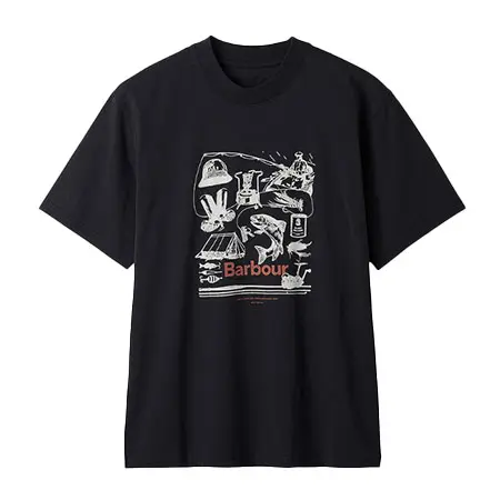 Barbour(バブアー) Fishingプリント Tシャツ Japan Exclusive 261MTS1690