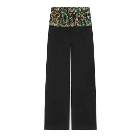 Dries Van Noten(ドリスヴァンノッテン) ウエスト刺繍パンツ 261-020924-3055
