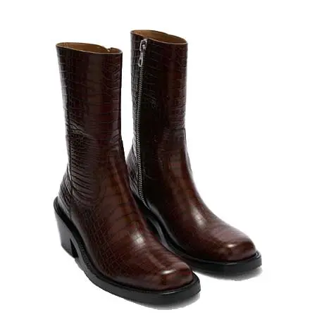 Dries Van Noten(ドリスヴァンノッテン) レザーロングブーツ 261-021706-0598